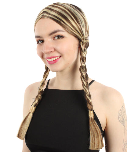 HPO Women's  Braided Gothic Wig | Multiple Color Collections TV Movie Wigs | Premium Breathable Capless Cap