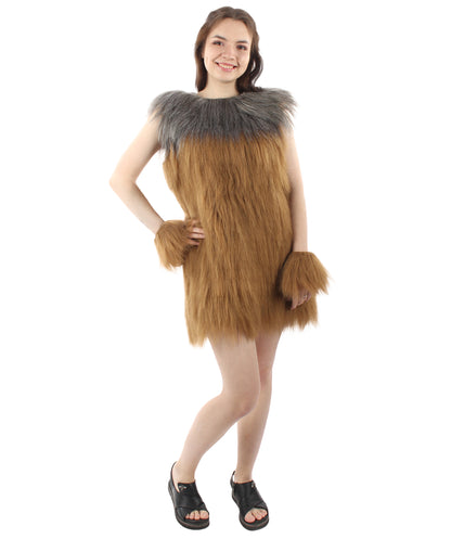 Women's Hairy Warrior Ape Military Leader Resistance Fighter Unisex Costume | Multiple Color Options  Fancy Costume