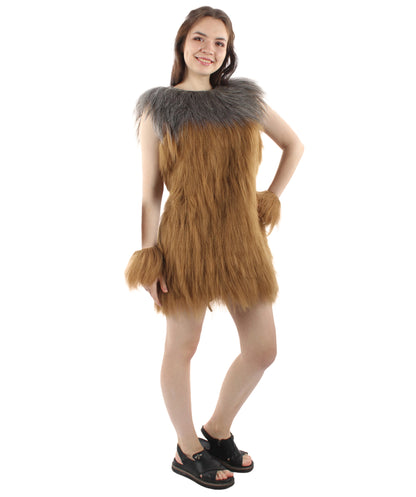 Women's Hairy Warrior Ape Military Leader Resistance Fighter Unisex Costume | Multiple Color Options  Fancy Costume