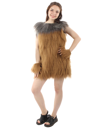 Women's Hairy Warrior Ape Military Leader Resistance Fighter Unisex Costume | Multiple Color Options  Fancy Costume
