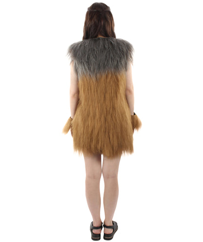 Women's Hairy Warrior Ape Military Leader Resistance Fighter Unisex Costume | Multiple Color Options  Fancy Costume