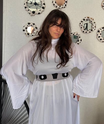 HPO Women's Princess White Costume | Halloween and Festival | Flame-retardant Synthetic Fabric