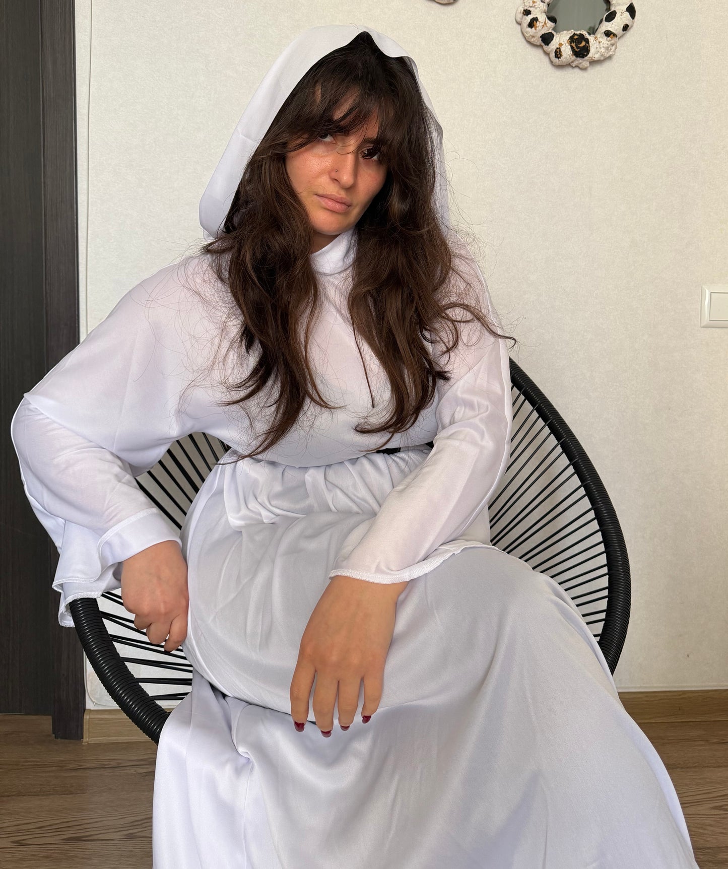 HPO Women's Princess White Costume | Halloween and Festival | Flame-retardant Synthetic Fabric