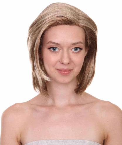 HPO Women's Former US Politician Wig | Democrat Political Brown Blond Wig | Premium Breathable Capless Cap