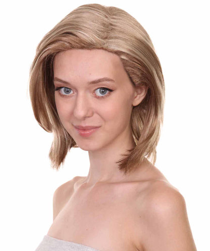 HPO Women's Former US Politician Wig | Democrat Political Brown Blond Wig | Premium Breathable Capless Cap