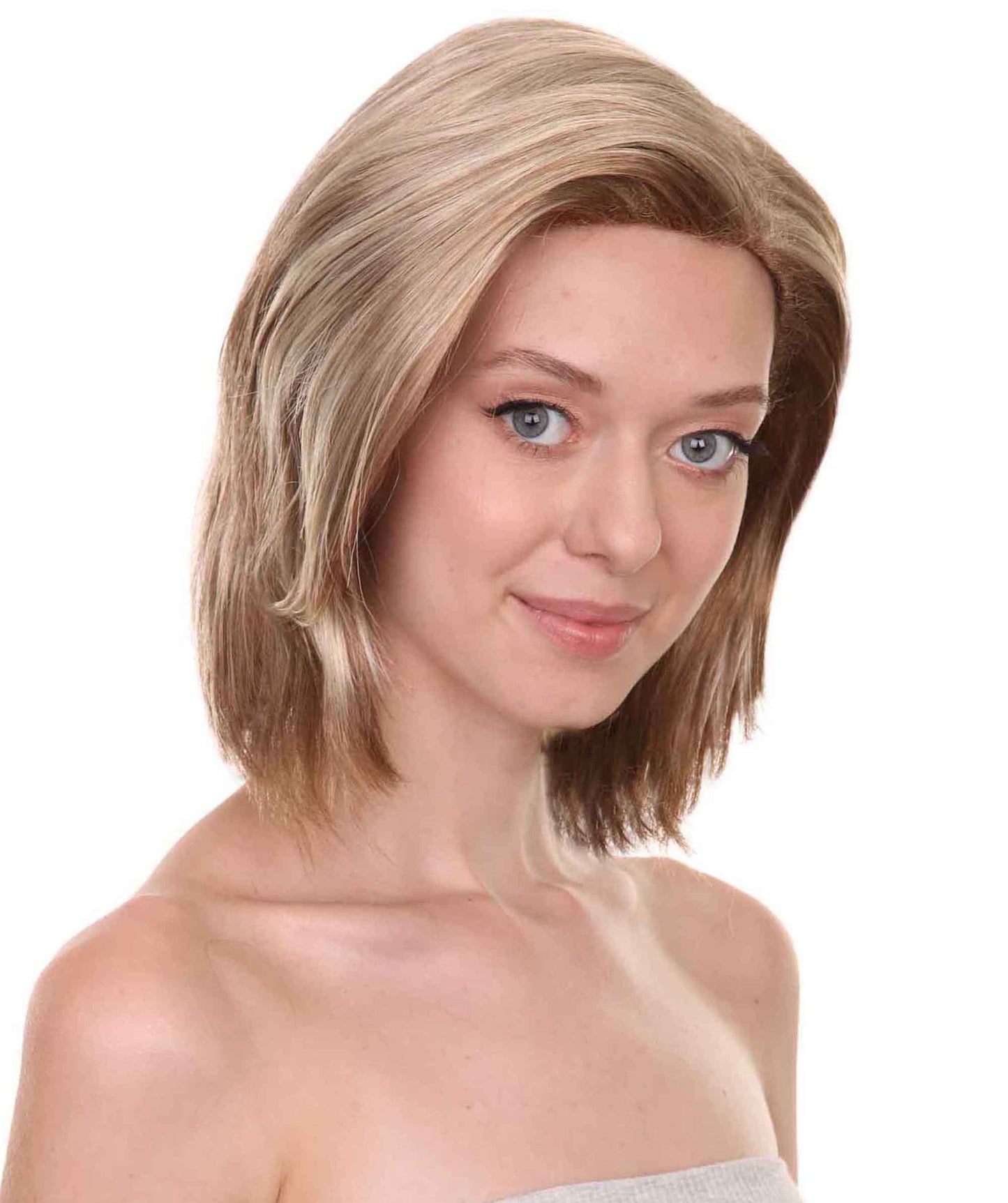 HPO Women's Former US Politician Wig | Democrat Political Brown Blond Wig | Premium Breathable Capless Cap