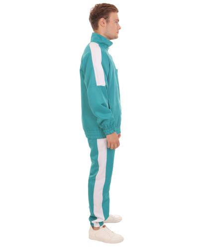 Unisex K-drama Survival Game TV Show Player Green Jumpsuit Fancy Costume