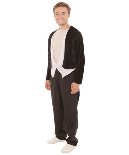 Men's Zombie Costume, Black & White Halloween Costume