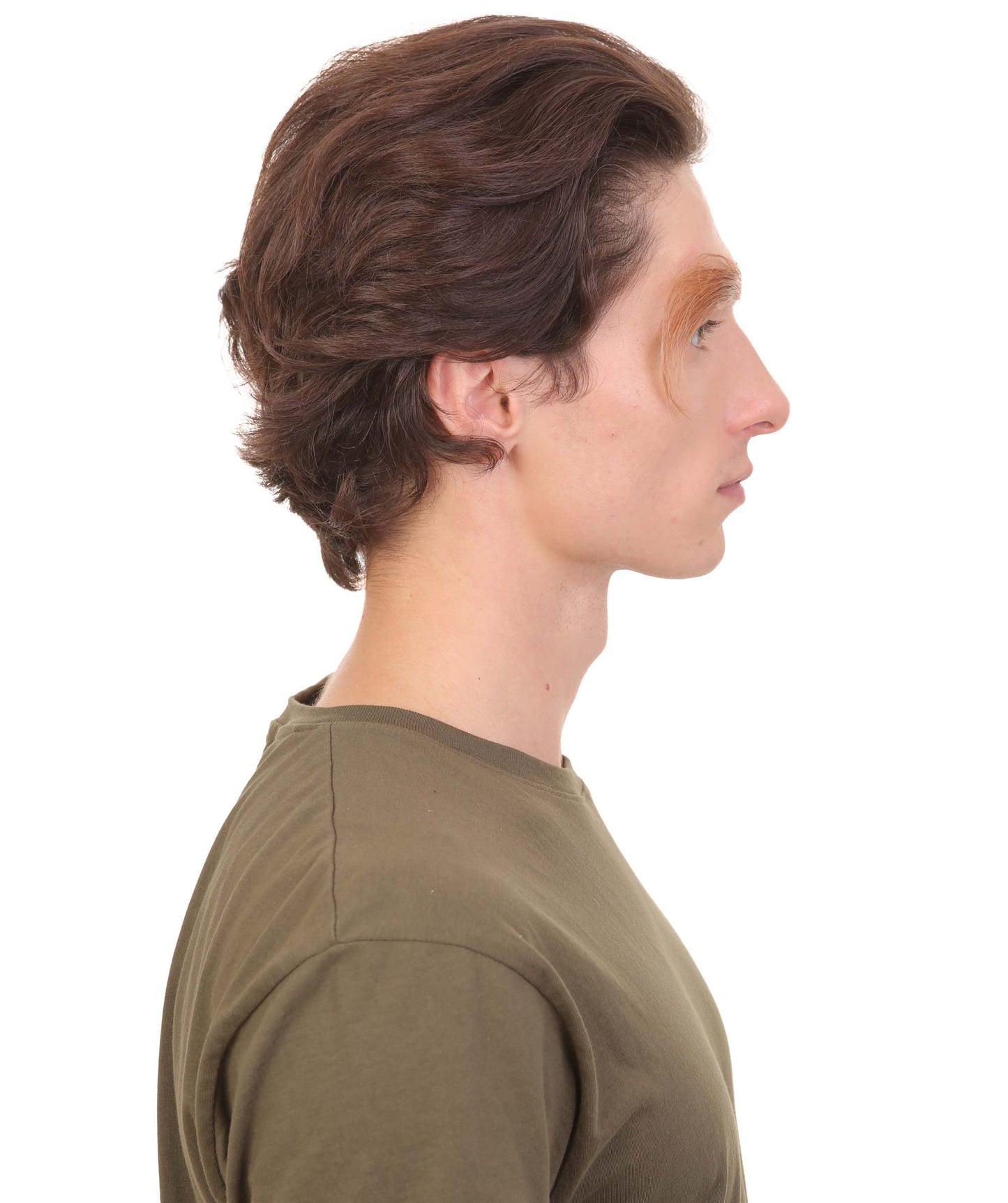 HPO Adult Men's Fake Human Hair Long Sensei Eyebrows | Light Brown