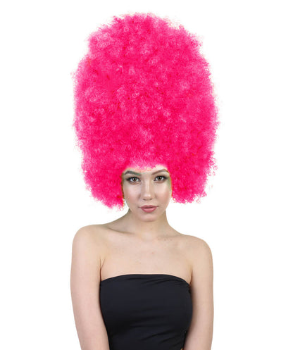 Super Sized Jumbo Afro Wig  Multiple Color | Halloween Party Online |  Flame Retardant Synthetic Fiber