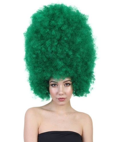 Super Sized Jumbo Afro Wig  Multiple Color | Halloween Party Online |  Flame Retardant Synthetic Fiber