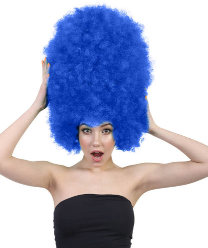 Super Sized Jumbo Afro Wig  Multiple Color | Halloween Party Online |  Flame Retardant Synthetic Fiber