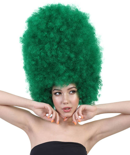 Super Sized Jumbo Afro Wig  Multiple Color | Halloween Party Online |  Flame Retardant Synthetic Fiber