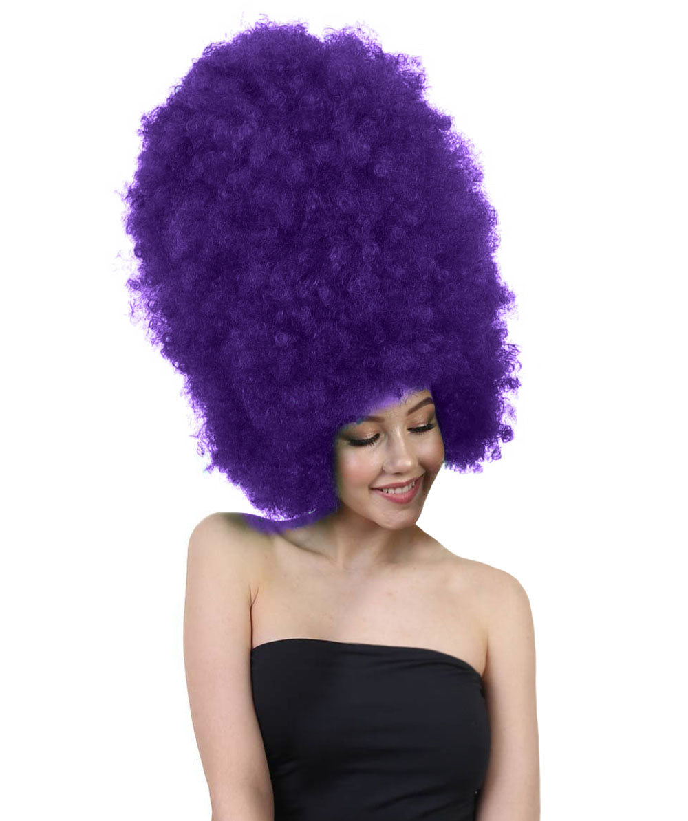 Super Sized Jumbo Afro Wig  Multiple Color | Halloween Party Online |  Flame Retardant Synthetic Fiber