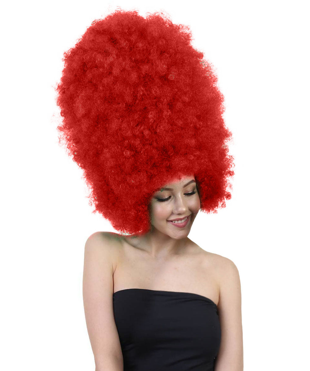 Super Sized Jumbo Afro Wig  Multiple Color | Halloween Party Online |  Flame Retardant Synthetic Fiber