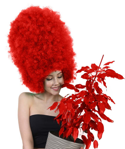 Super Sized Jumbo Afro Wig  Multiple Color | Halloween Party Online |  Flame Retardant Synthetic Fiber