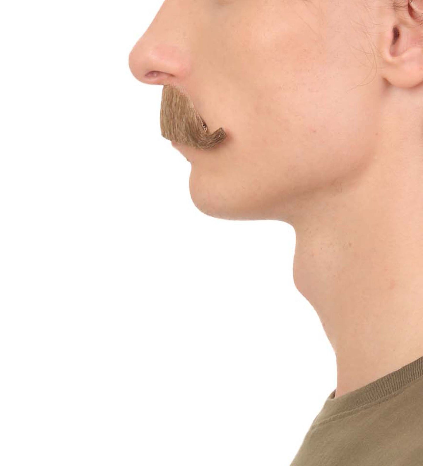 HPO Men's Fake Human Hair Western Doc Mustache | Multiple Color Options