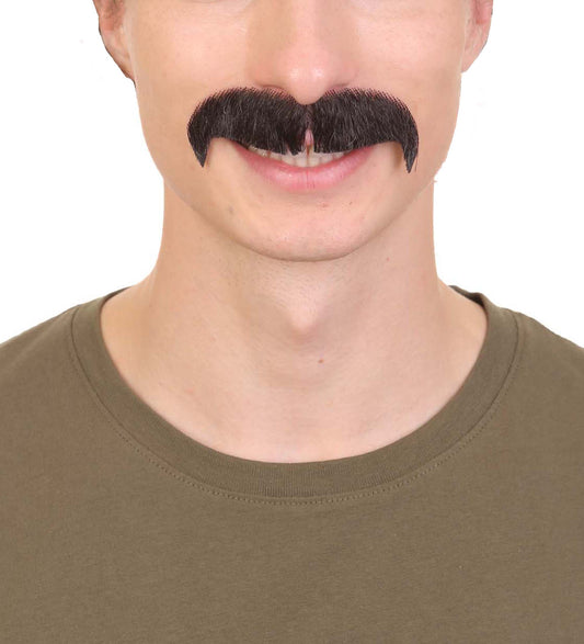 HPO  Men's Fake Human Hair Musician Mustache | Multiple Colors