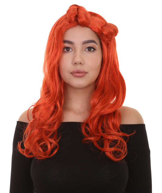 Orange Monster Womens Wig | Character Halloween Wig | Premium Breathable Capless Cap
