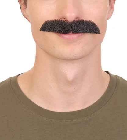 HPO Men's Fake Human Hair Tv Show Mustache |  Novelty Costume