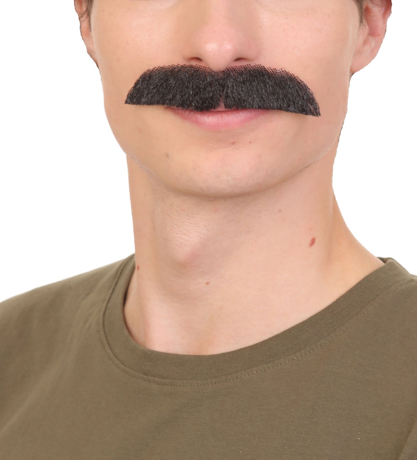 HPO Men's Fake Human Hair Tv Show Mustache |  Novelty Costume