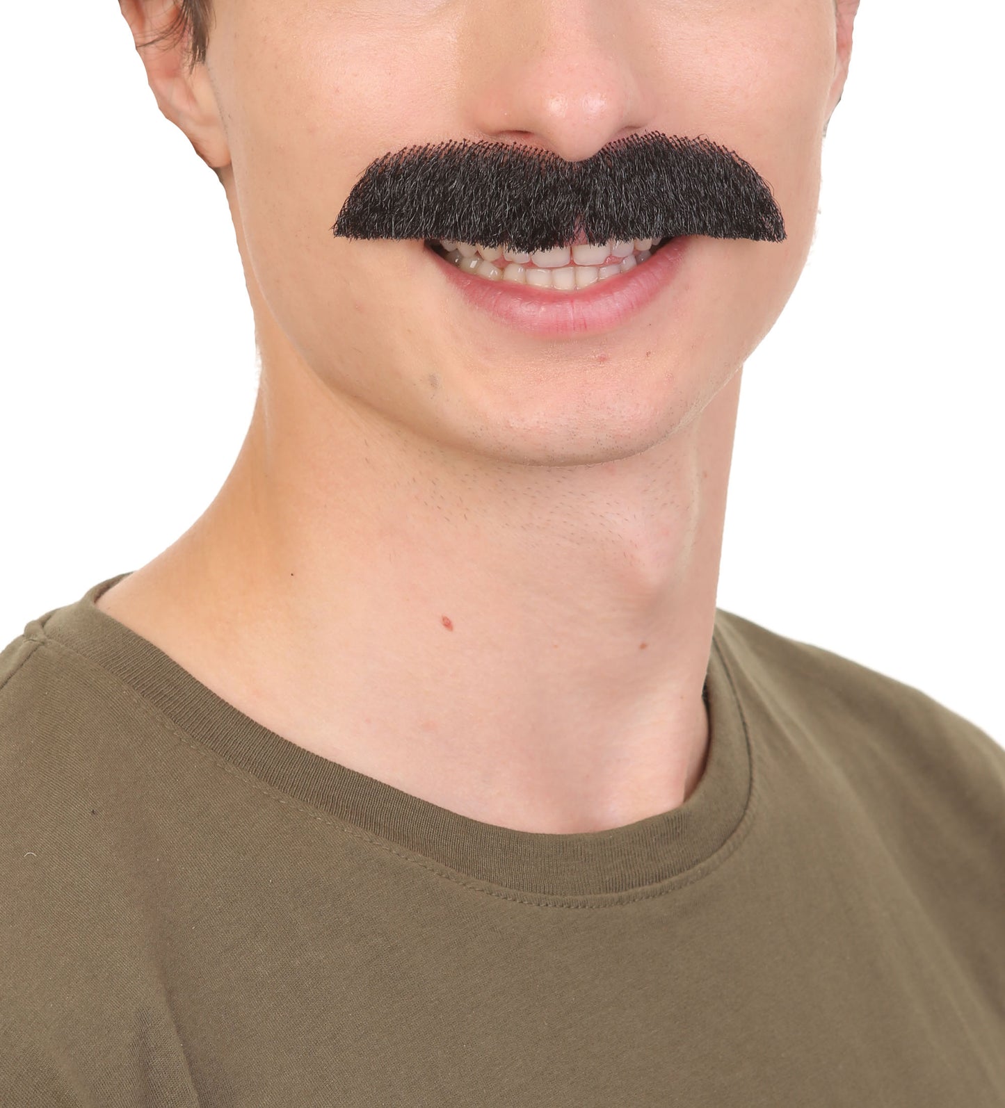 HPO Men's Fake Human Hair Tv Show Mustache |  Novelty Costume