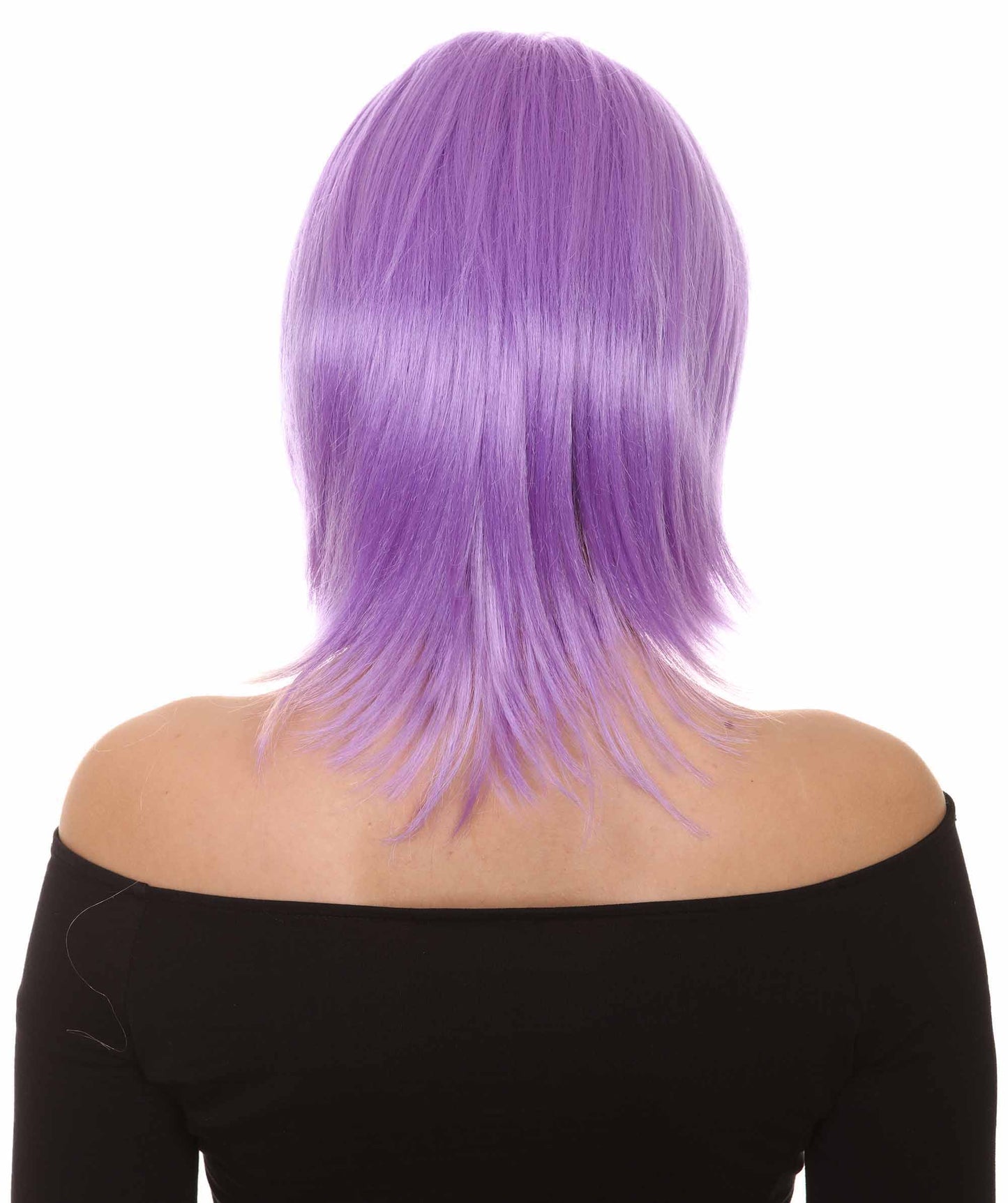 Shoulder Length Bob with Side Bangs Party Wig |  Halloween Wig | Premium Breathable Capless Cap