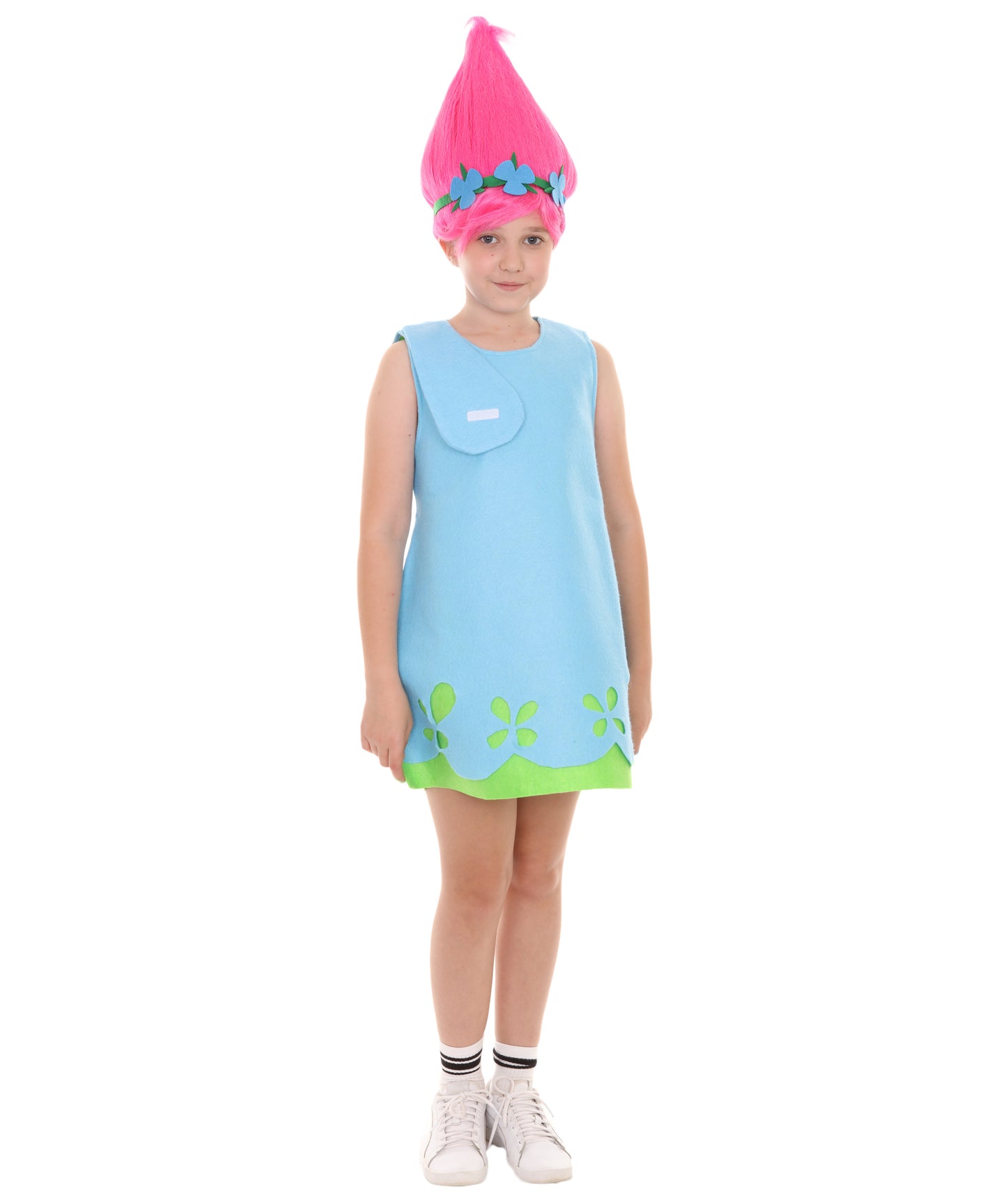 HPO Child's Trolls Dress Costume | Blue Halloween Costume