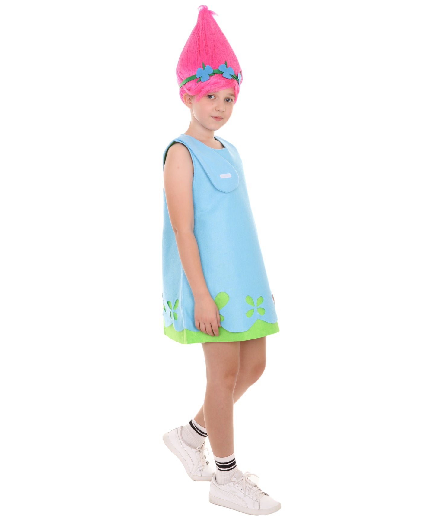 HPO Child's Trolls Dress Costume | Blue Halloween Costume