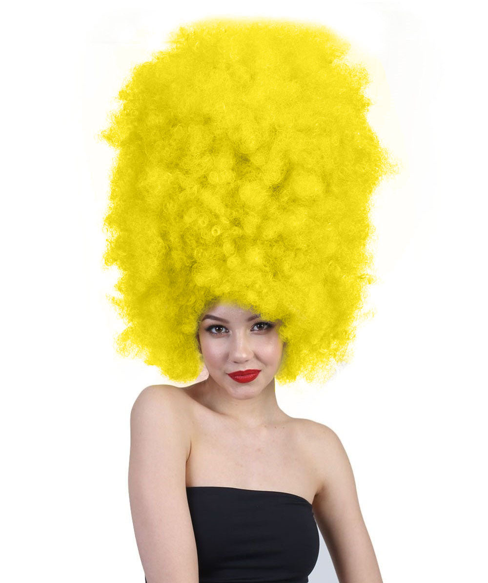 Super Sized Jumbo Afro Wig  Multiple Color | Halloween Party Online |  Flame Retardant Synthetic Fiber