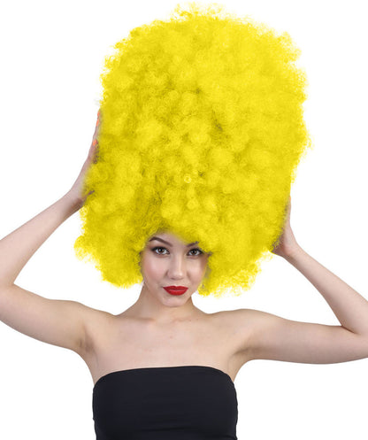 Super Sized Jumbo Afro Wig  Multiple Color | Halloween Party Online |  Flame Retardant Synthetic Fiber