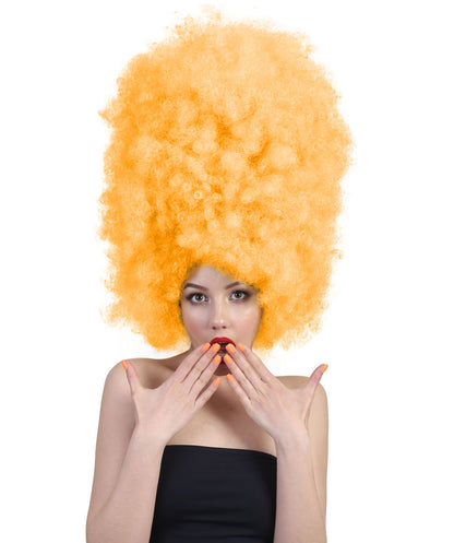 Super Sized Jumbo Afro Wig  Multiple Color | Halloween Party Online |  Flame Retardant Synthetic Fiber