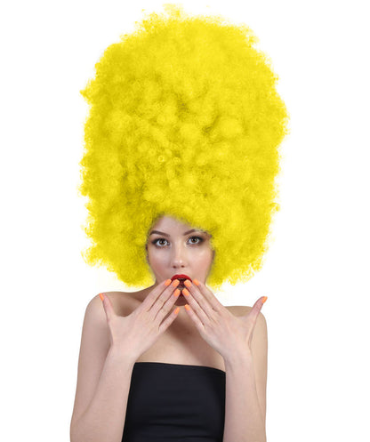 Super Sized Jumbo Afro Wig  Multiple Color | Halloween Party Online |  Flame Retardant Synthetic Fiber