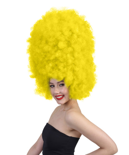 Super Sized Jumbo Afro Wig  Multiple Color | Halloween Party Online |  Flame Retardant Synthetic Fiber