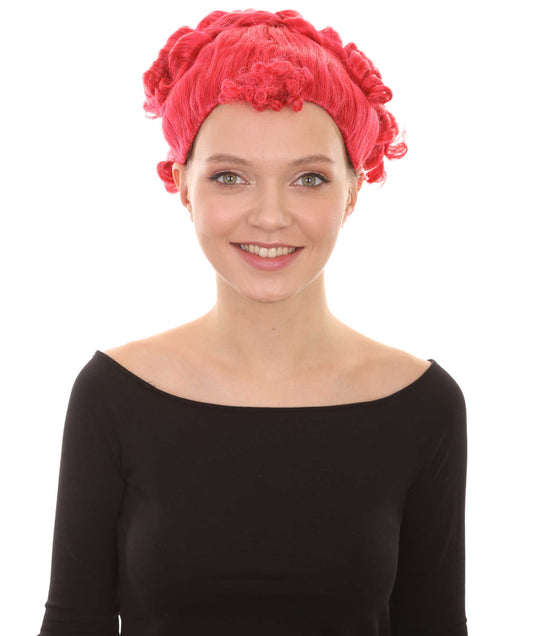 Animated Movie Character Wig | Red Halloween Party Wig | Premium Breathable Capless Cap