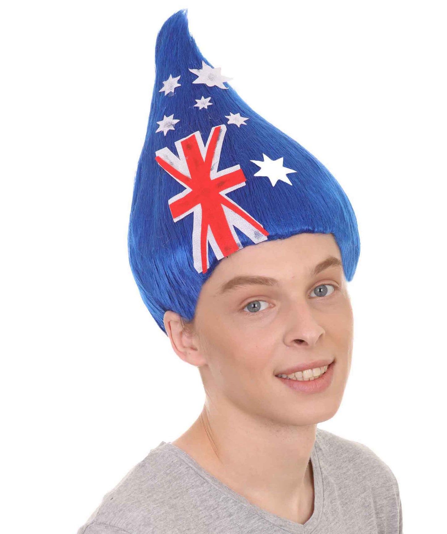 Unisex Flag Troll Wigs Collections | 16 Countries Wig | Sports Wigs | Premium Breathable Capless Cap