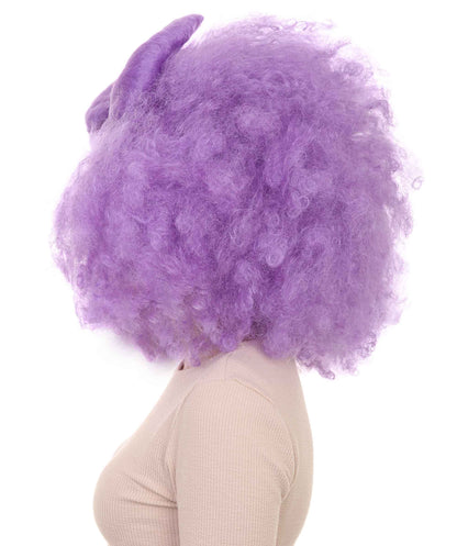 HPO Women's Jumbo Afro Small Bow Wigs Collections | Super Size Halloween Wigs | Premium Breathable Capless Cap