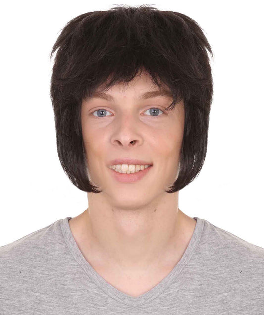 HPO Brothers Wig | Black Color Halloween Wig | Premium Breathable Capless Cap