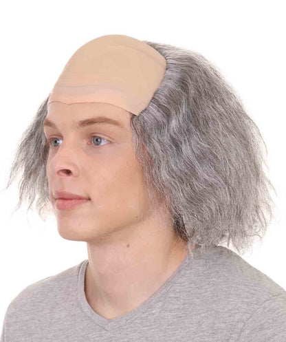 Old Bald Man Wig | Gray Halloween Wigs With Cap