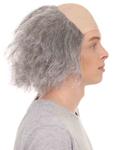 Old Bald Man Wig | Gray Halloween Wigs With Cap