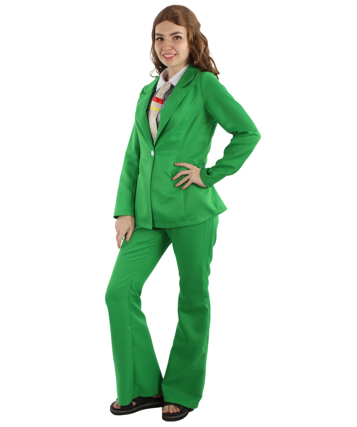 Women's EXCLUSIVE! Deluxe  Singer Party Suit Costume | Evergreen Fancy Costume