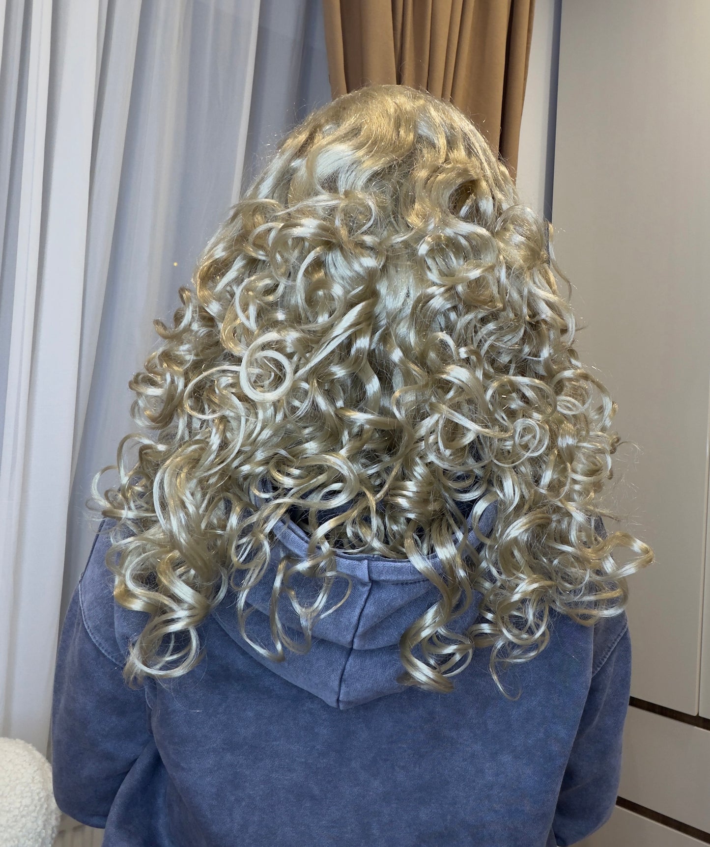 Blonde Passion Womens Wig | Long Curly Glamour Fancy Halloween Wig