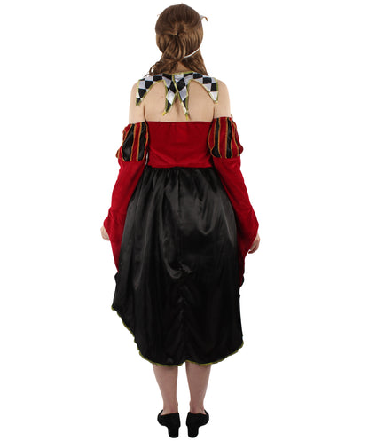 Women GOTHIC VENETIAN Costume | Red & Black Halloween Costume
