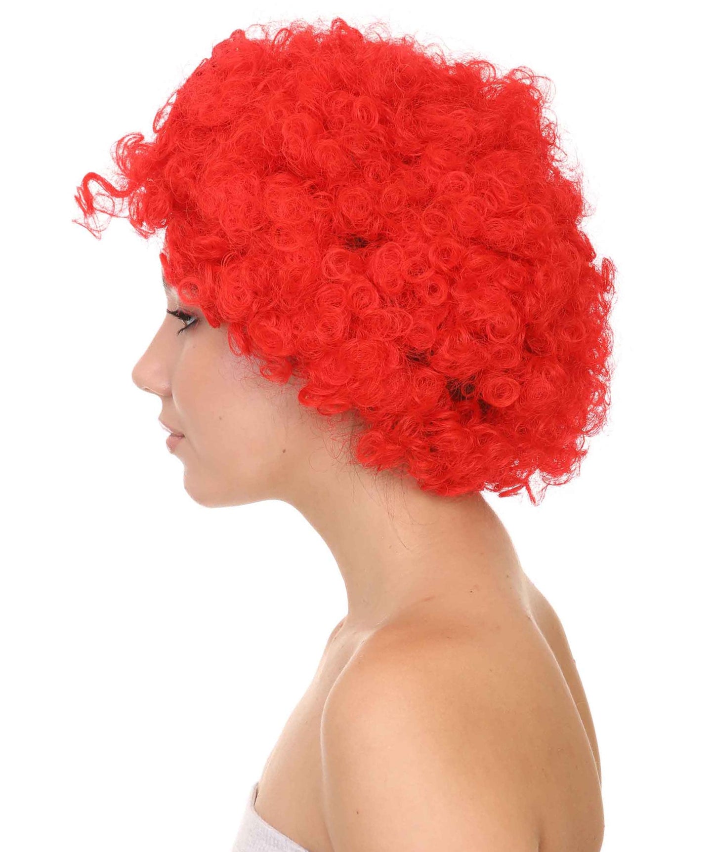 Red Butterfly Womens Wig | Super Size Jumbo Afro Character Halloween Wig | Premium Breathable Capless Cap