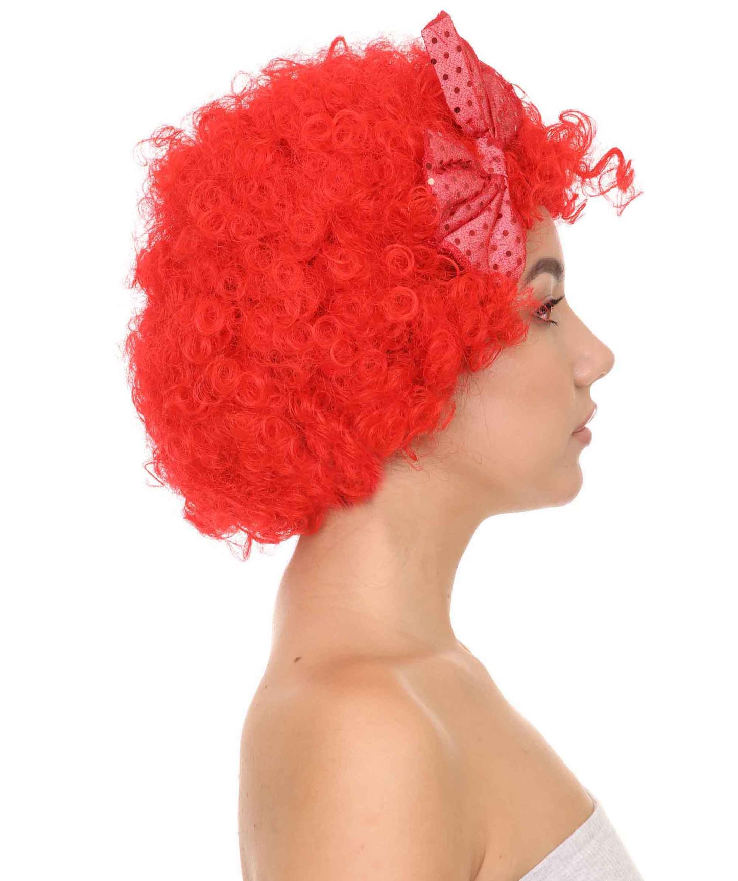 Red Butterfly Womens Wig | Super Size Jumbo Afro Character Halloween Wig | Premium Breathable Capless Cap