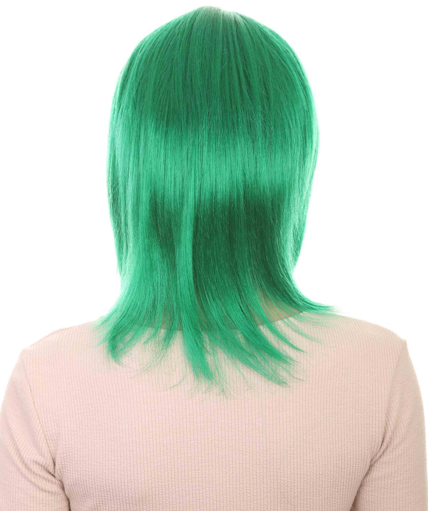 Shoulder Length Bob with Side Bangs Party Wig |  Halloween Wig | Premium Breathable Capless Cap