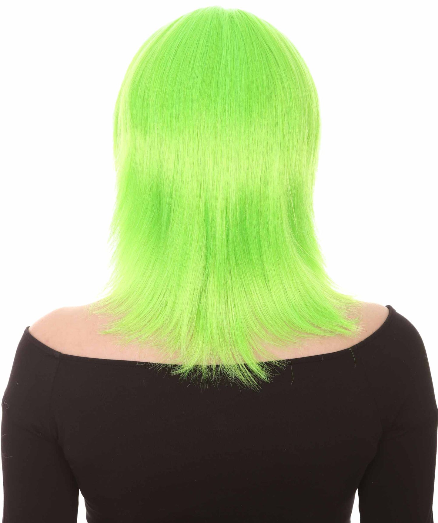 Shoulder Length Bob with Side Bangs Party Wig |  Halloween Wig | Premium Breathable Capless Cap