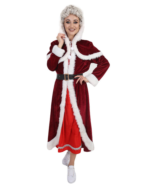 Women's Deluxe Classic Mrs. Santa Claus Costume | Multi Cosplay Xmas