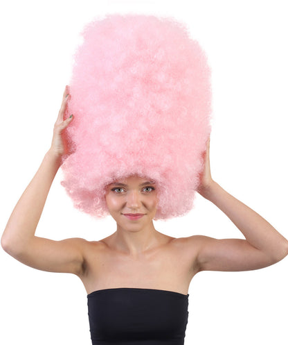 Super Sized Jumbo Afro Wig  Multiple Color | Halloween Party Online |  Flame Retardant Synthetic Fiber