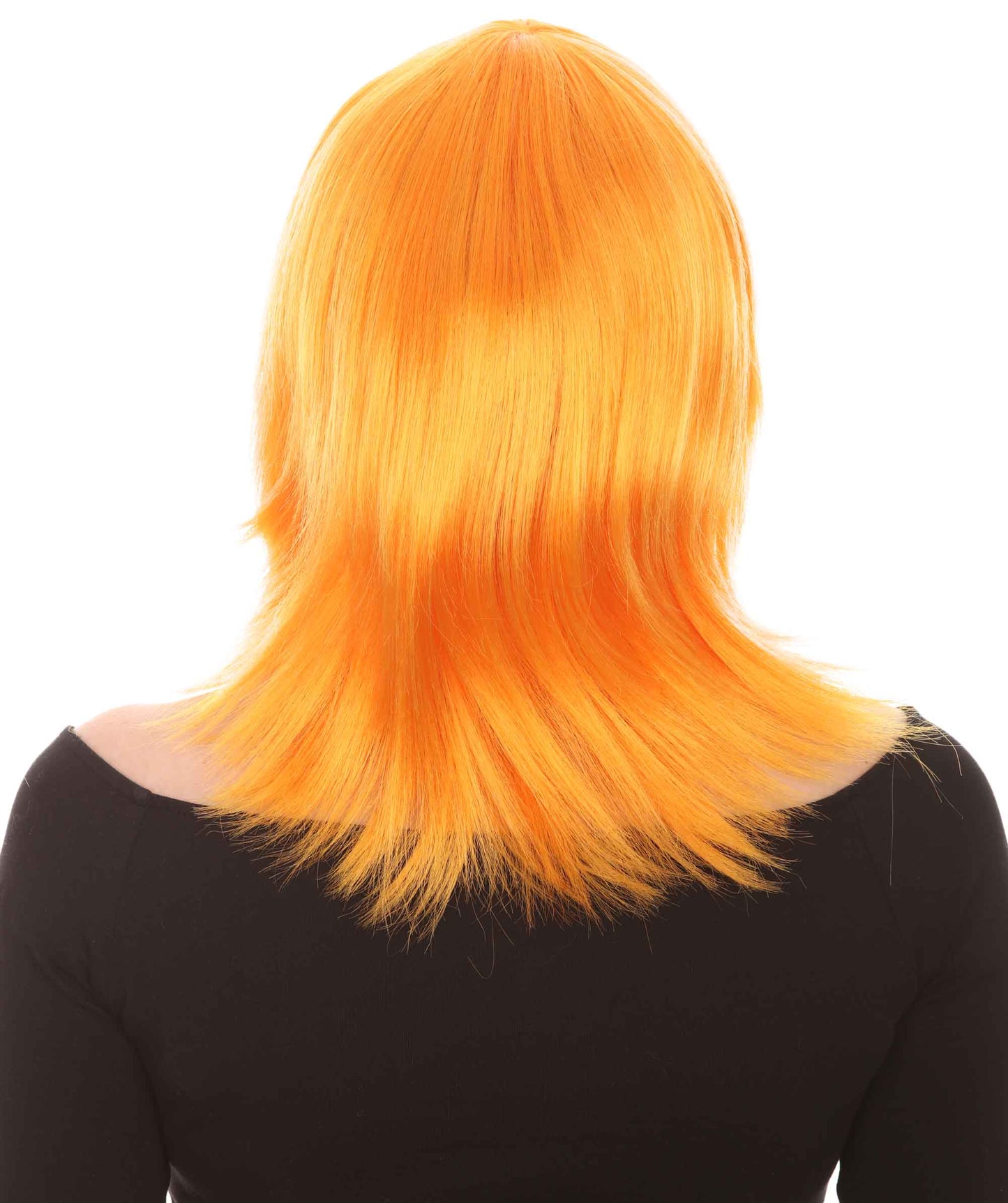 Shoulder Length Bob with Side Bangs Party Wig |  Halloween Wig | Premium Breathable Capless Cap